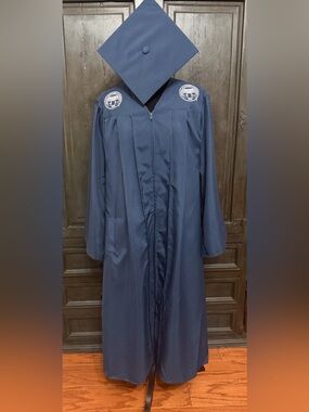 Herff jones Georgia Southern Dark Navy blue Official Cap & Gown -unisex - 1 Size